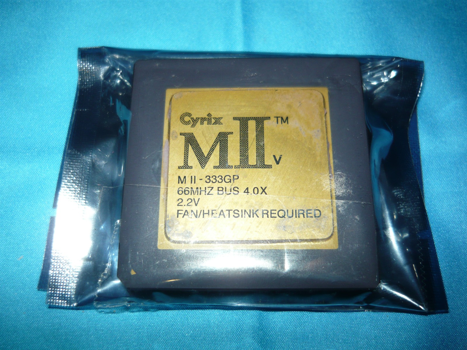 Vintage Rare Cyrix MIIv 333GP 66MHz Bus 40x 22V Socket 7 CPU Used G2U