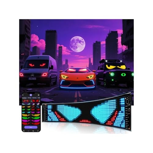 Multifunctional Bright 1PCS Devil Eyes Cars SUVs & Trucks 1PCS-19in x 5in