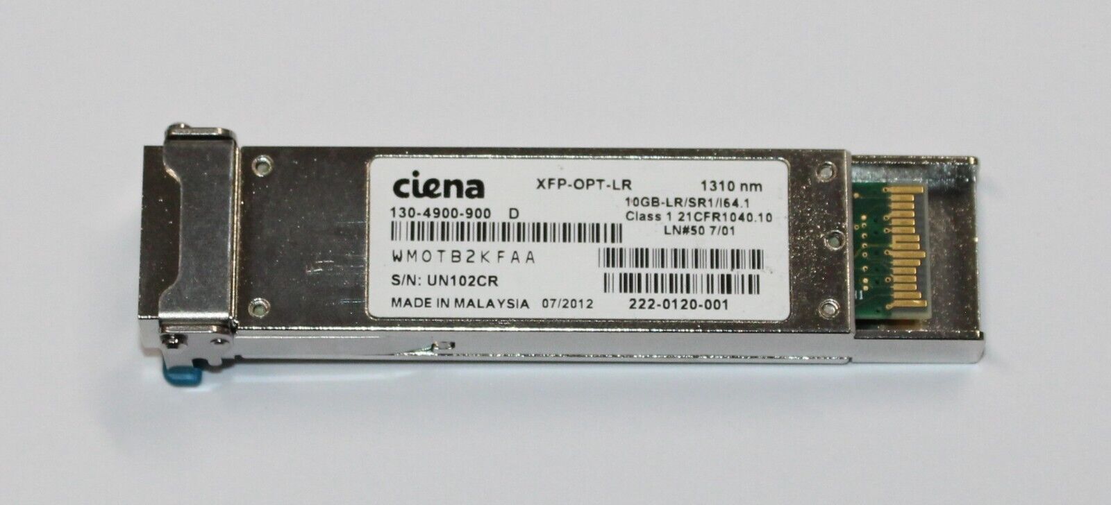 Ciena | 130-4900-900 D | XFP-OPT-LR 10GB-LR/SR/I64.1 Transceiver Module
