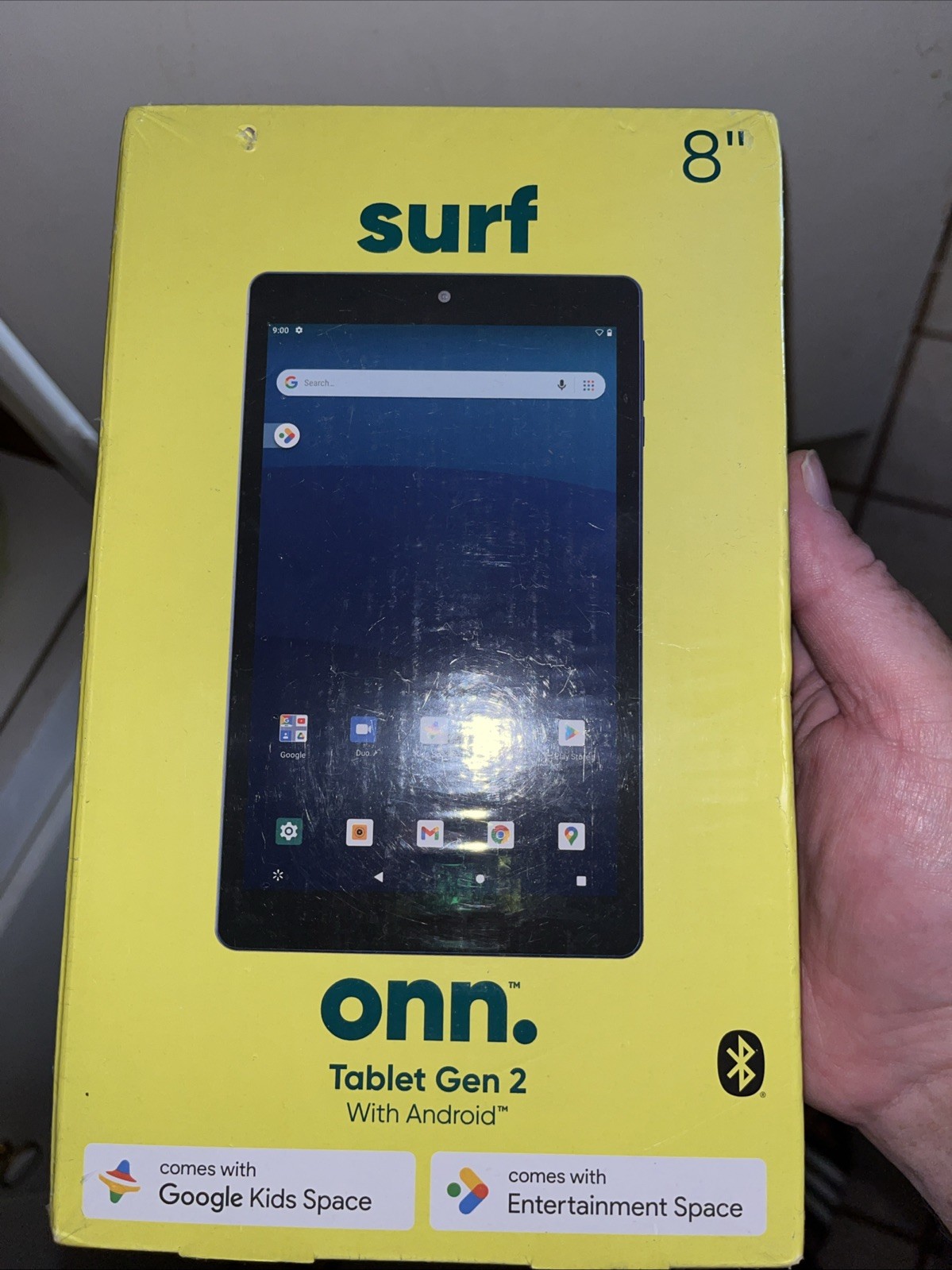ONN Surf Generation 2 8in Tablet 32GB 2GB RAM With Android 10 Bluetooth Blue