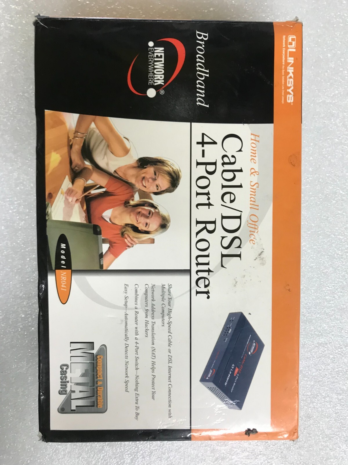 Linksys NR041 Home & Small Office Cable/DSL 4 Port Router - Tested