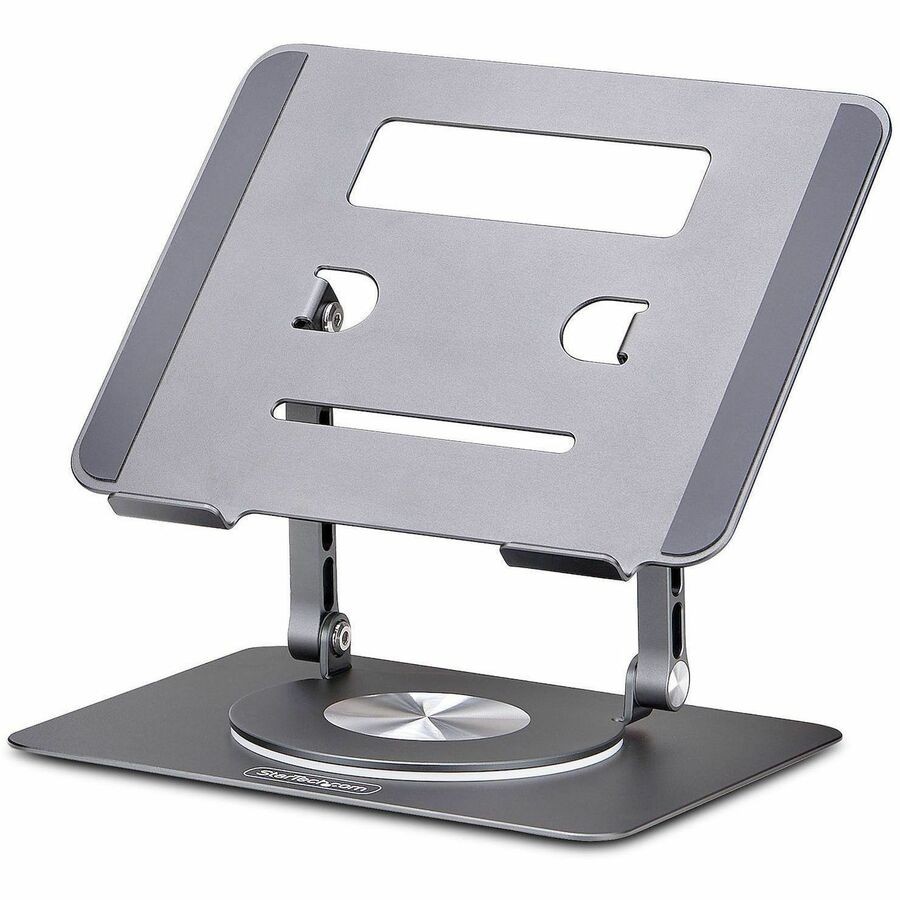 StarTech Rotating Laptop Stand, 360 Swivel, Ergonomic Desk Riser for Computer,