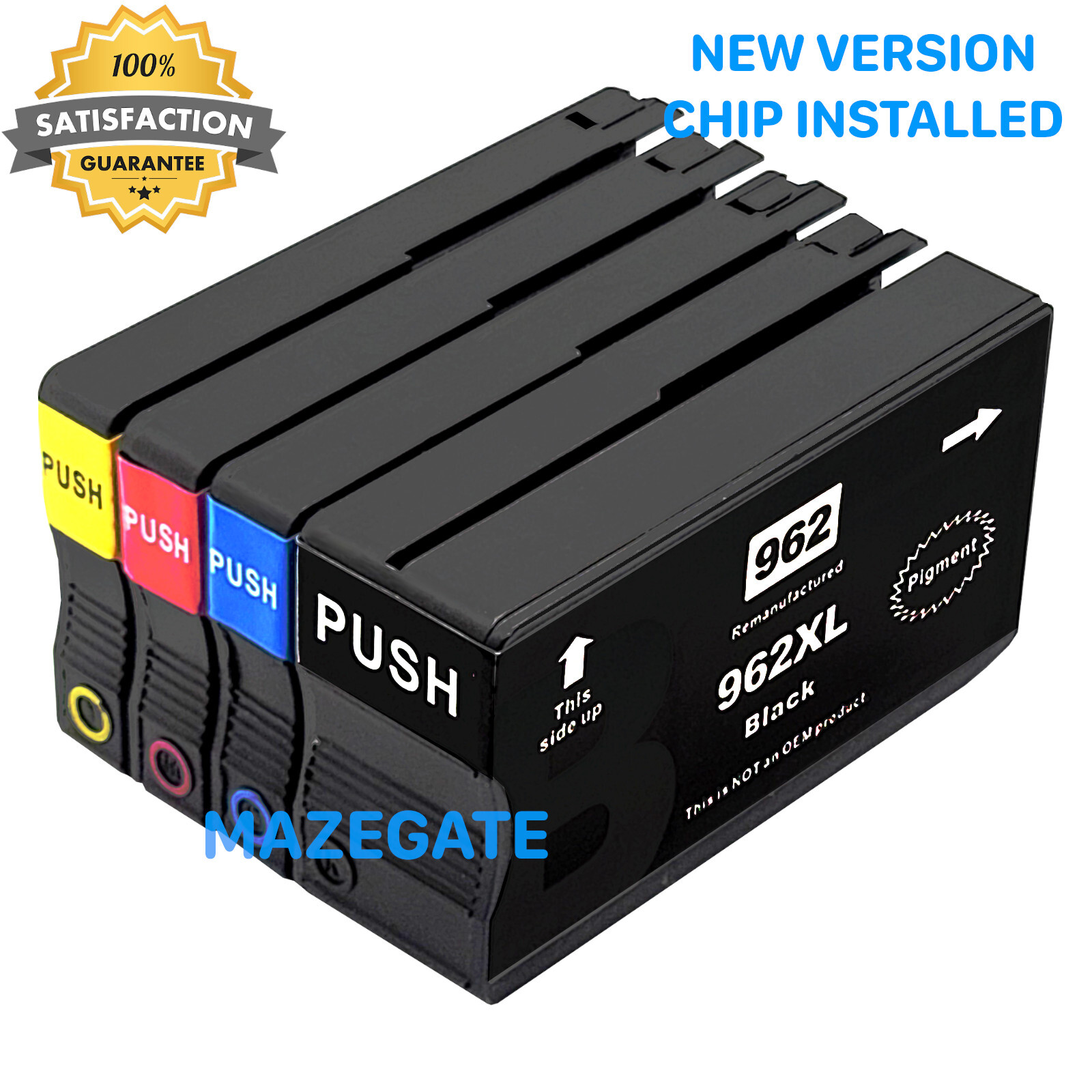 4PK 962XL Ink Cartridges for HP Officejet Pro 9010 9015 9018 9020 9025e Printers