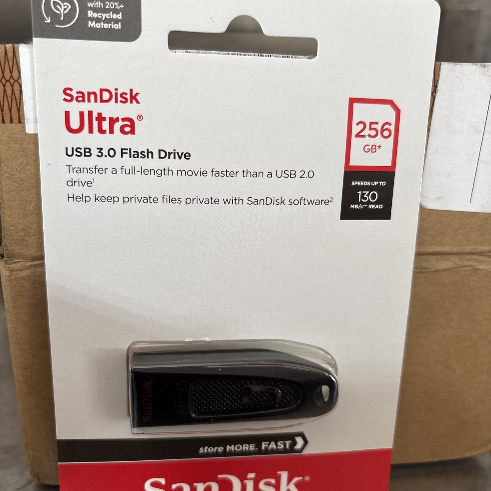 New SanDisk USB 3.0 Flash Drive USB Flash Drive SDCZ48-256G-AW46