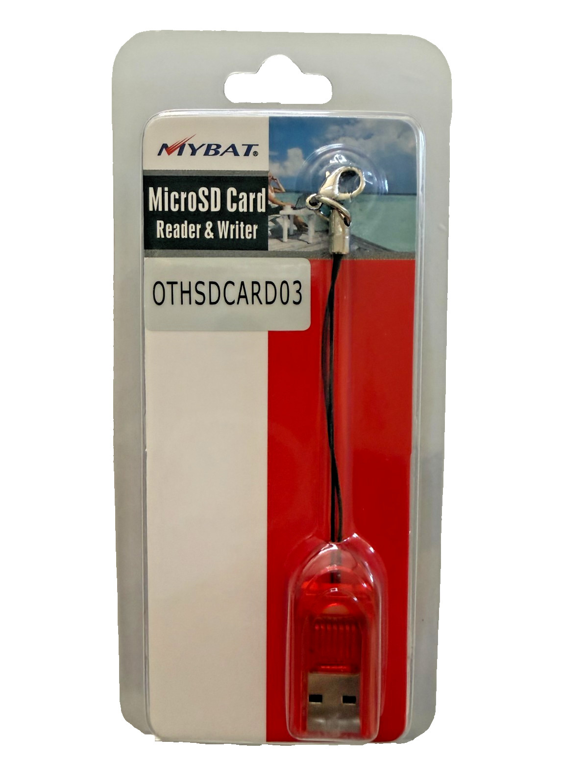 Universal Micro SD Card Reader And Writer Red NEW