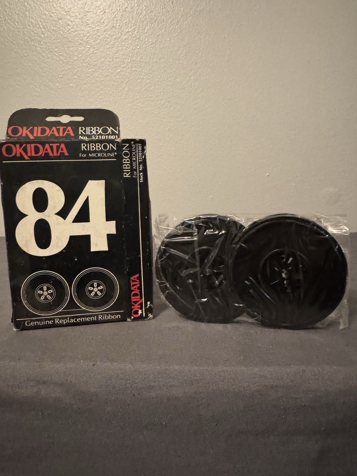 Genuine OKIDATA Microline 84 Black Ribbon Spool 52101001 NOS OEM New Sealed