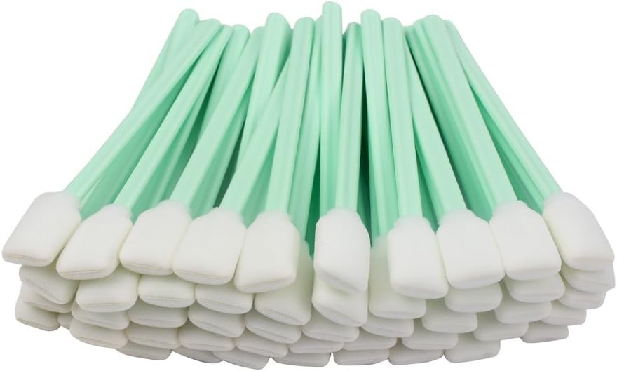LOVEDAY 100pc 5.1" Square Rectangle Foam Cleaning Swab Sticks for white 