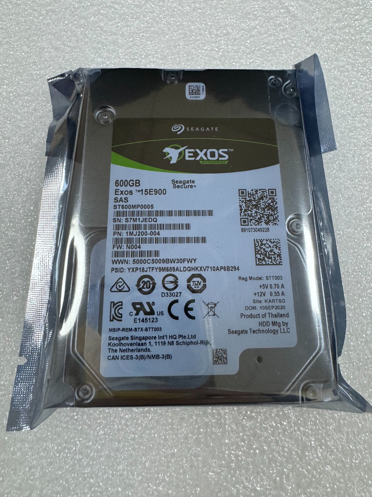 New Seagate Enterprise ST600MP0005 600GB 15K 128MB SAS 2.5" 12Gb/s HDD--/