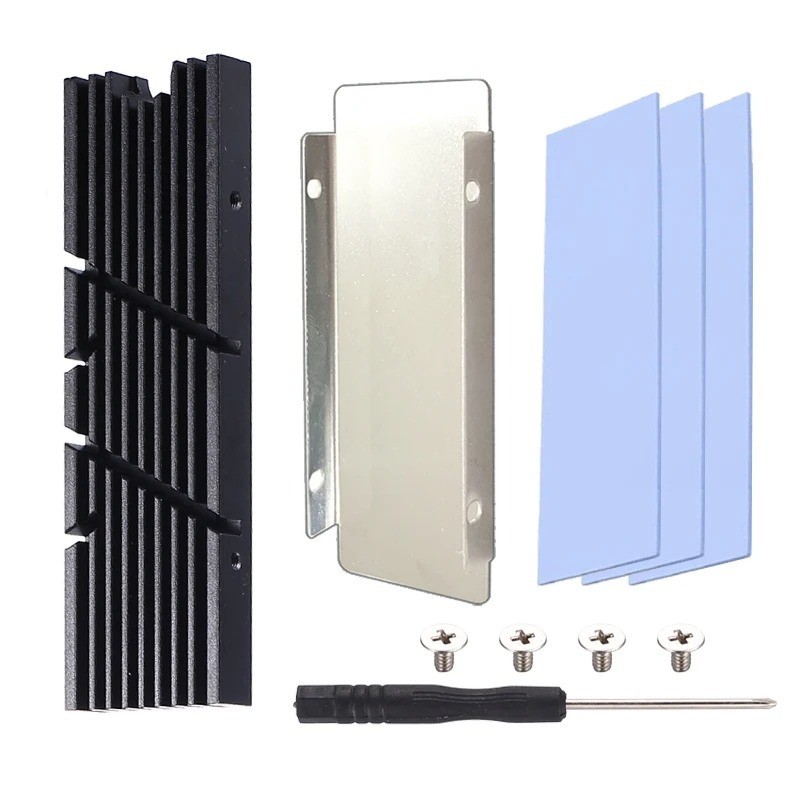 GPUHOLD M.2 SSD Heatsink NVMe NGFF 2280 Aluminum Cooling Radiator