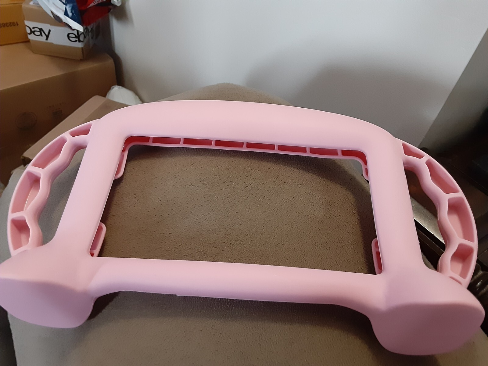 ByTech Silicone Universal Double Handle Tablet Holder Carrier Pink 7.5" x 4.5"