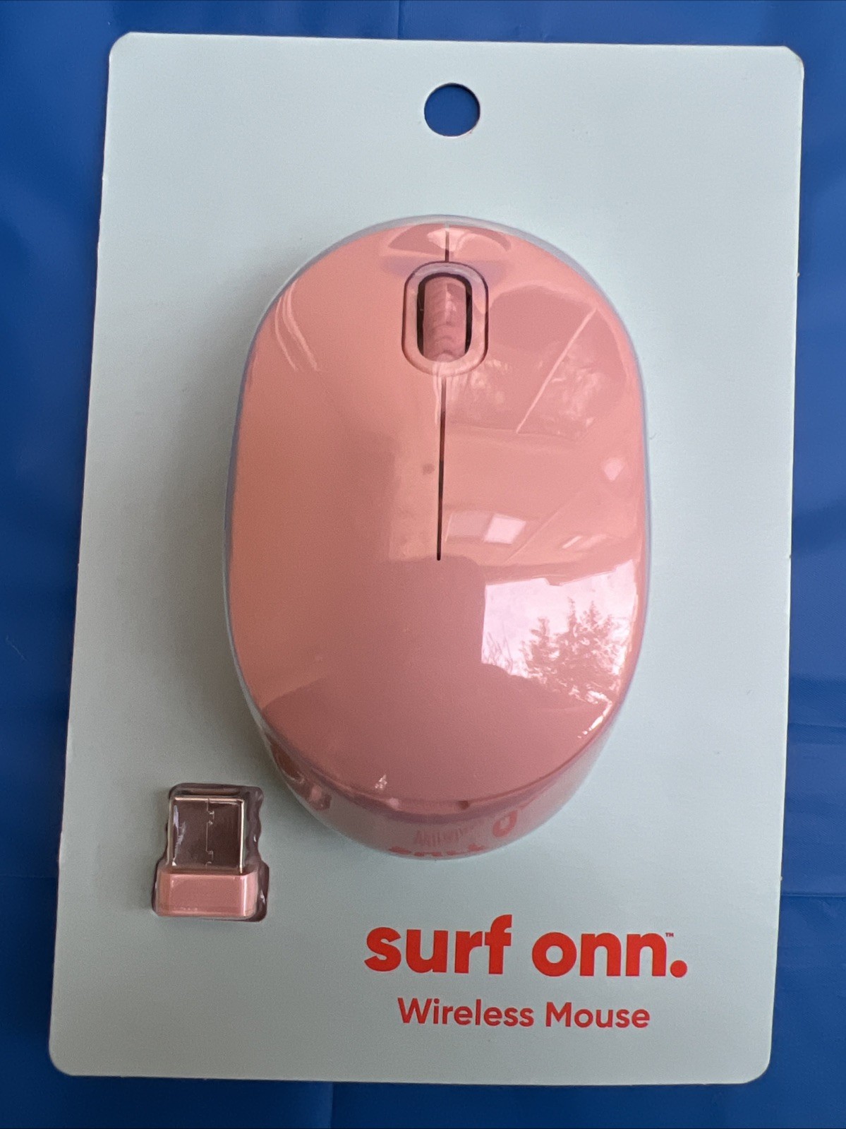 Surf Onn 5 Button Mouse Pink, Wireless, 2 .4GHz, 1600 DPI, 2 AAA Batteries
