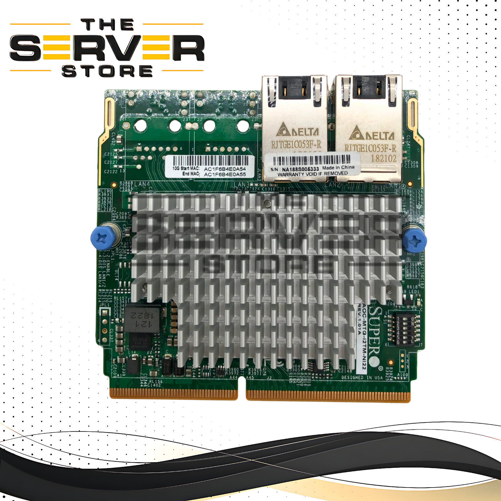 Supermicro Intel X550 2P 10GbE RJ45 Nutanix SIOM Ethernet Card AOC-MTG-i2TM-Ni22