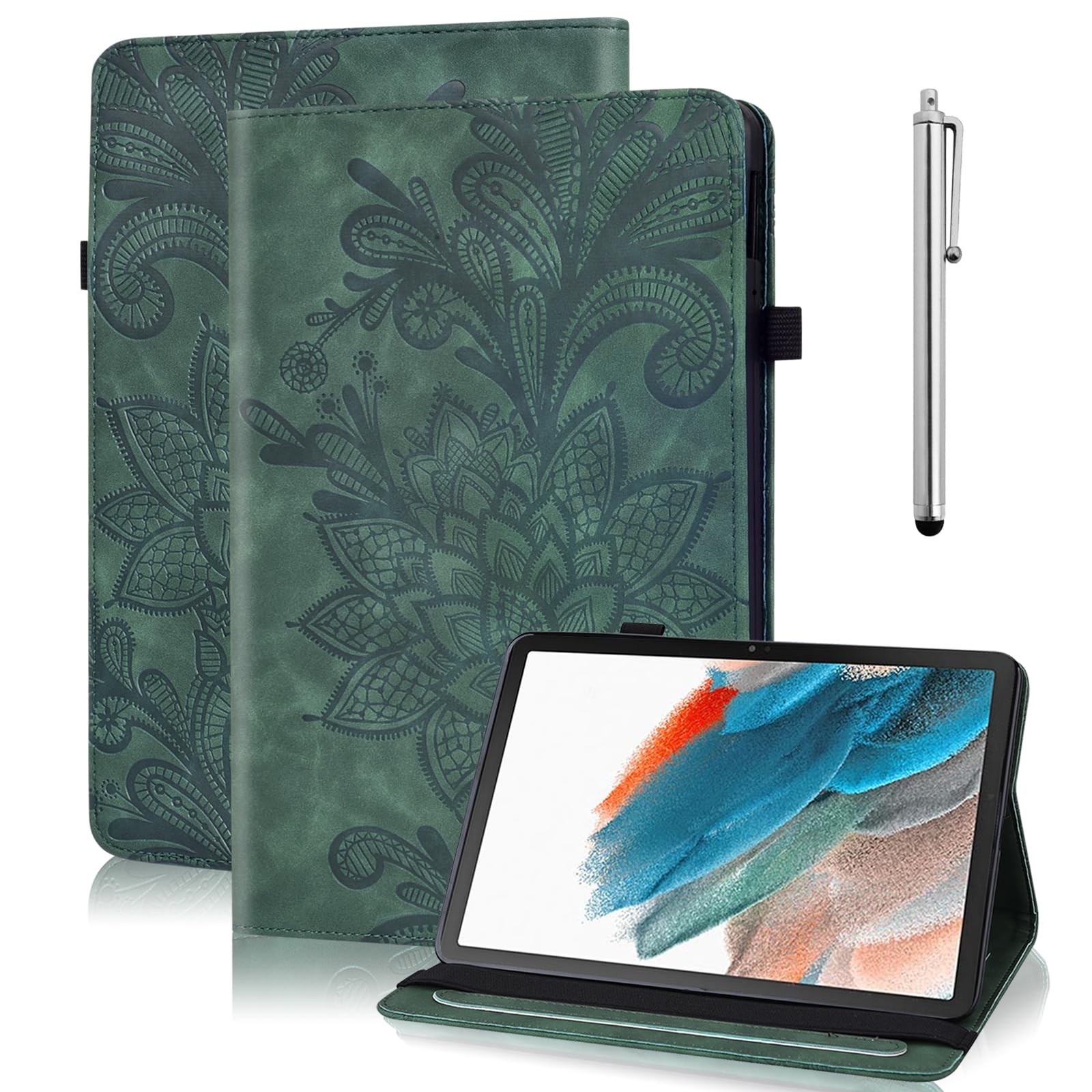 TUOLISG Case for Samsung Galaxy Tab A 10.1 2019 SMT510/T515, Embossed Lace Fl...