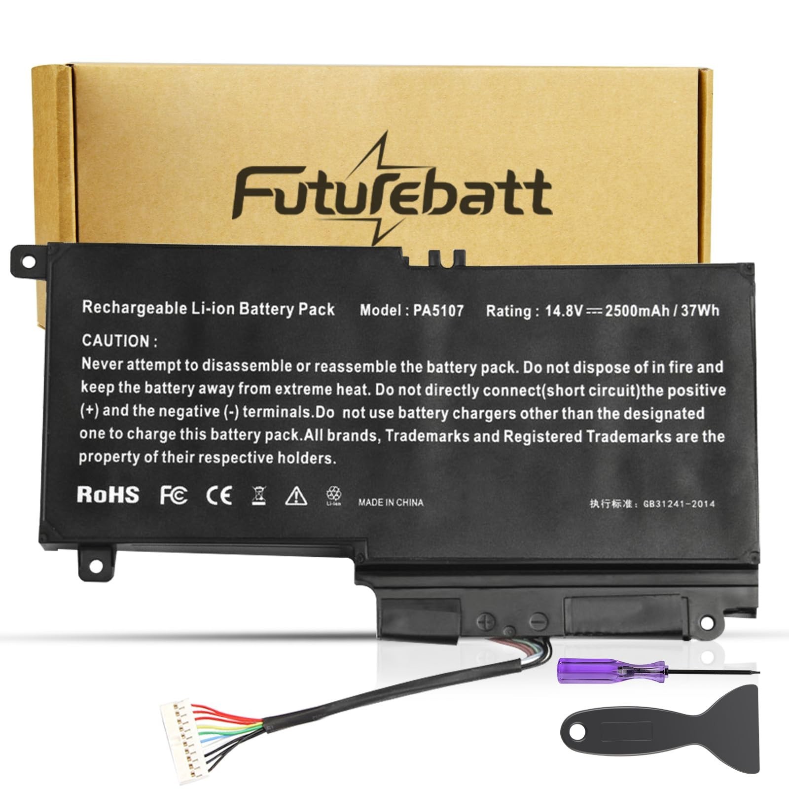 High-Capacity Laptop Battery Replacement for Toshiba Satellite L45 L50 P50 S55 S