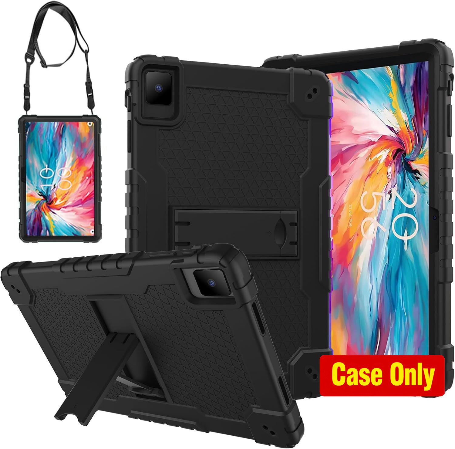 Case for TCL Tab Pro 5G Tablet, Rotating Kickstand, Shockproof Armor, 10.36"