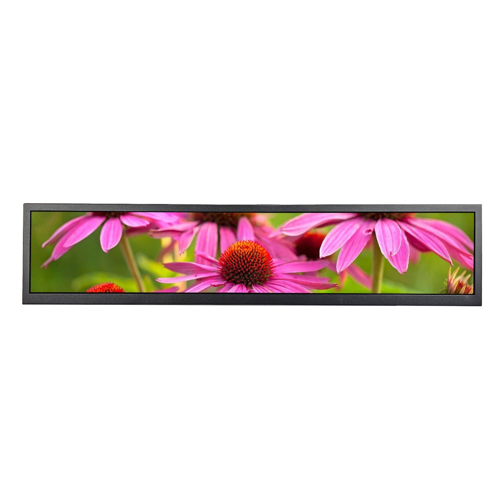 24in 28in 1920x360 LCD Monitor With HD USB Port Iamge Rotate and USB Play Video