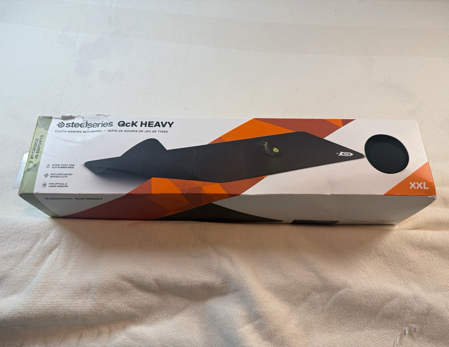SteelSeries QcK Heavy XXL Cloth Gaming Mouse Pad Non-Slip 900x400mm 4mm Black