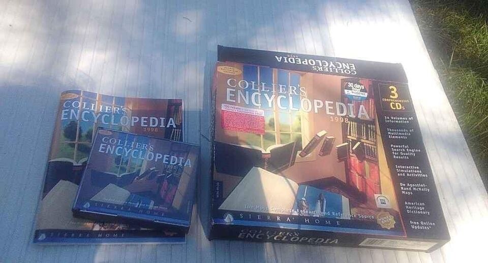 vintage sierra home colliers encyclopedia 1998 with 3 disc cdrom