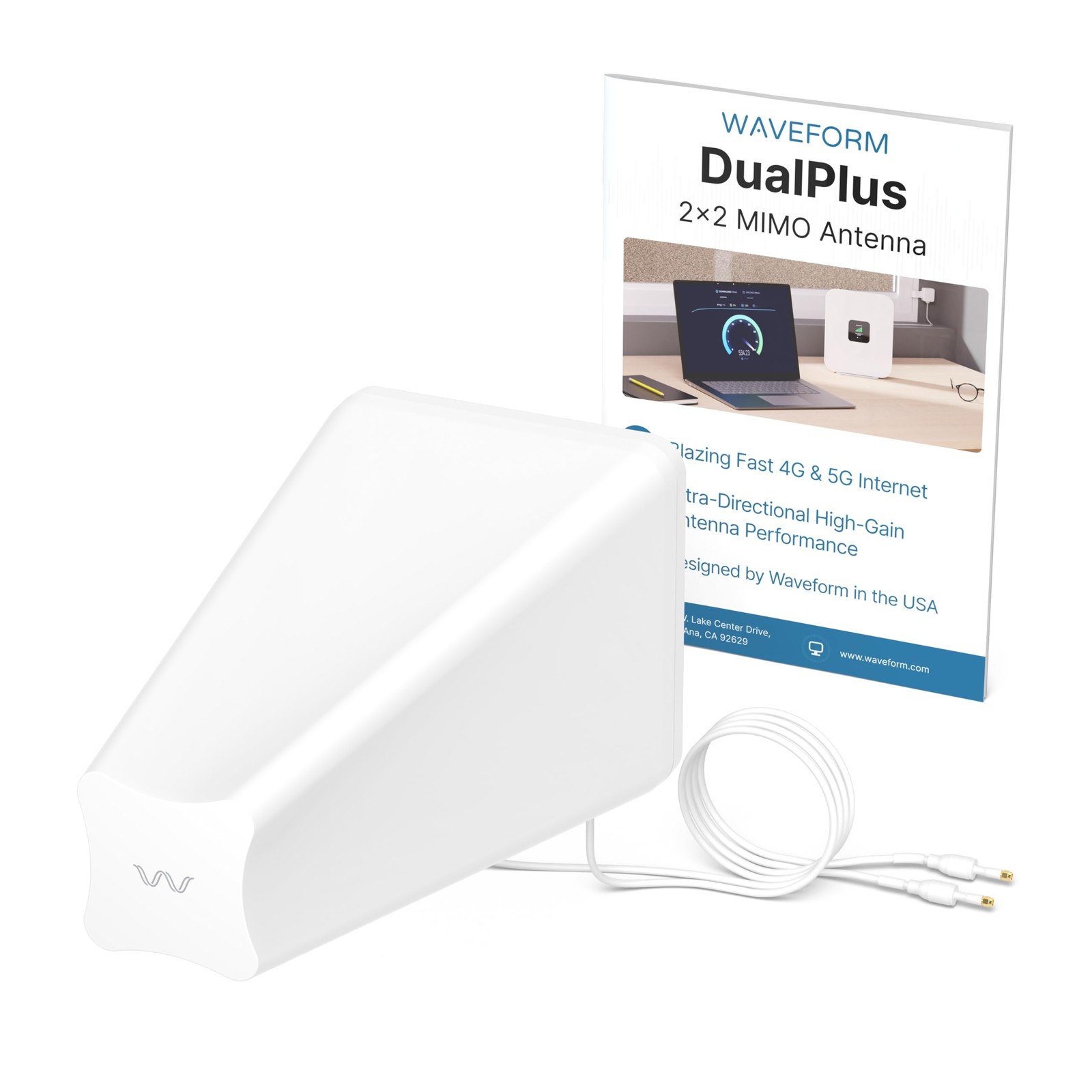 Waveform DualPlus: 2x2 MIMO Log Periodic Antenna, Antenna Only