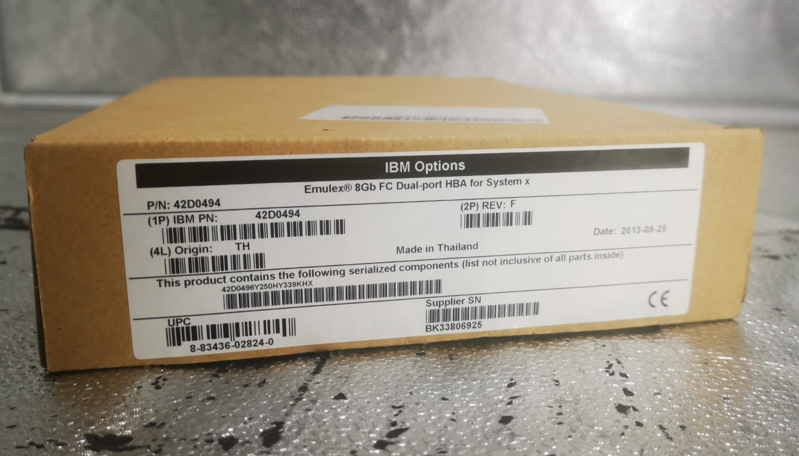 IBM Emulex 8Gb FC Dual-Port HBA 42D0494 *Factory Sealed Retail*