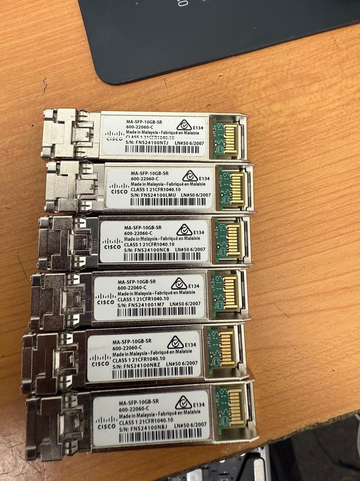 Cisco MA-SFP-10GB-SR Gigabit Fiber SFP+ Transceiver Module