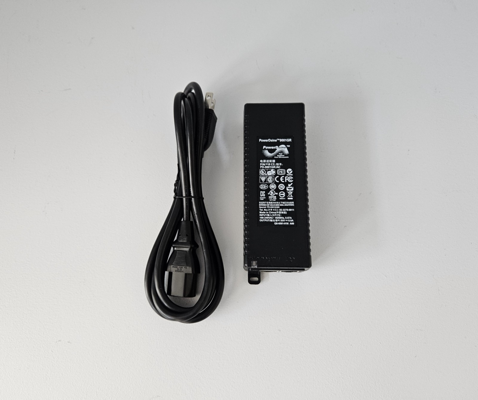 Microsemi PowerDsine 9001GR Gigabit PoE Injector PD-9001GR/AC | QS-6561-01N
