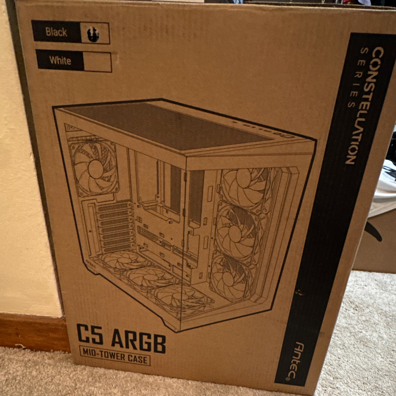 Antec Constellation Series C5 ARGB ATX Mid-Form Factor Mid Tower Case