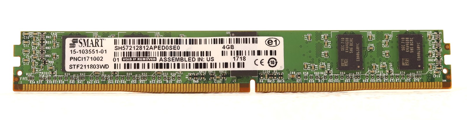 Cisco 4GB VLP DDR4 ECC Unbuffered Memory For Cisco ASR1000-RP3 P/N: 15-103551-01