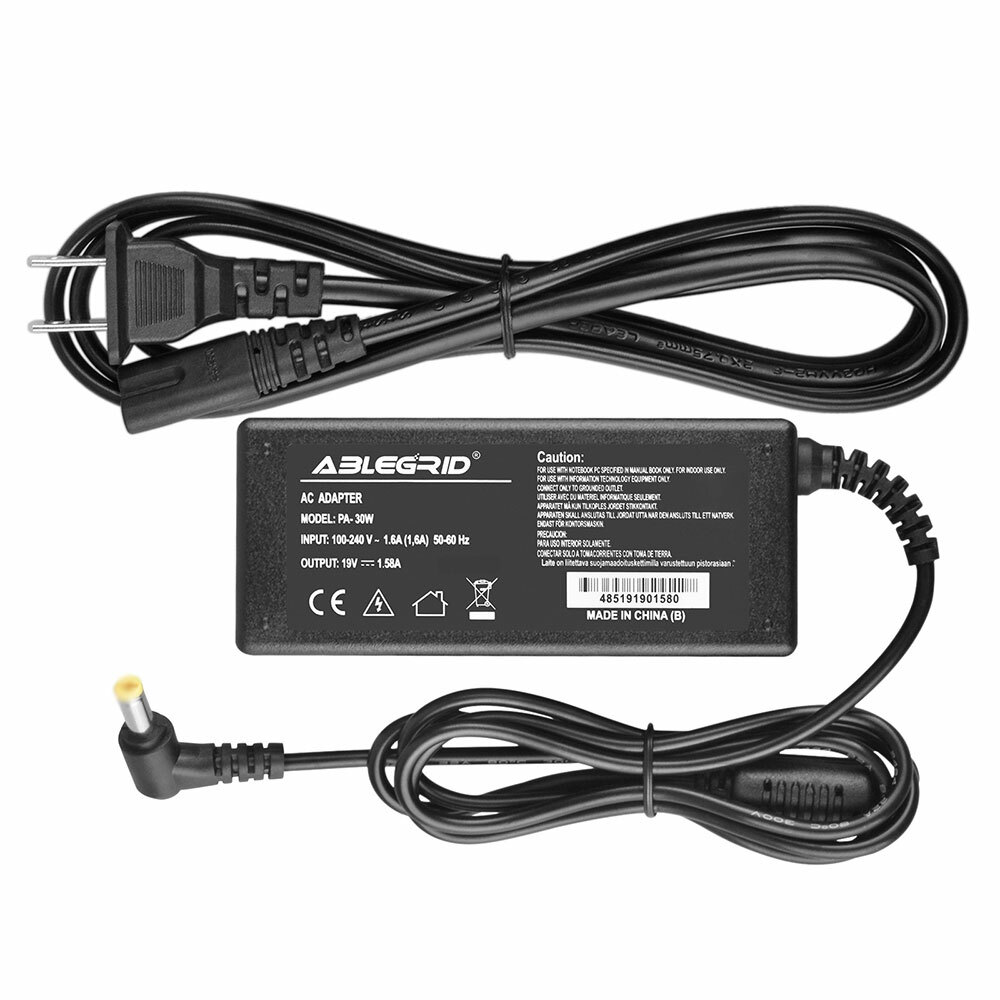 19V 1.58A 30W AC/DC Adapter Charger For Acer Aspire One ZA3 Laptop Power Supply