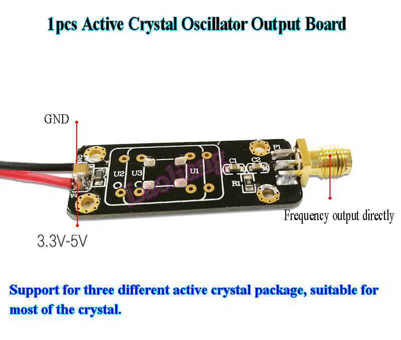 1x Active Crystal Oscillator Output Board Module Direct Frequency Output 3.3V-5V