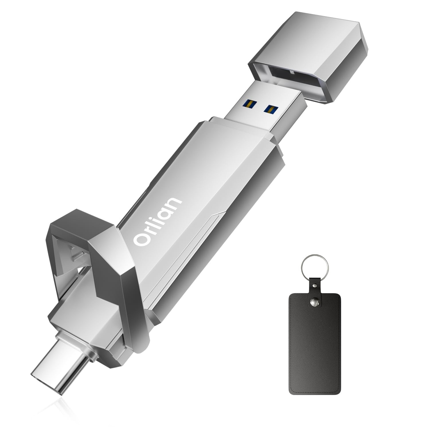 Orlian 512GB External Portable SSD 1000MB/s USB 3.2 Silver