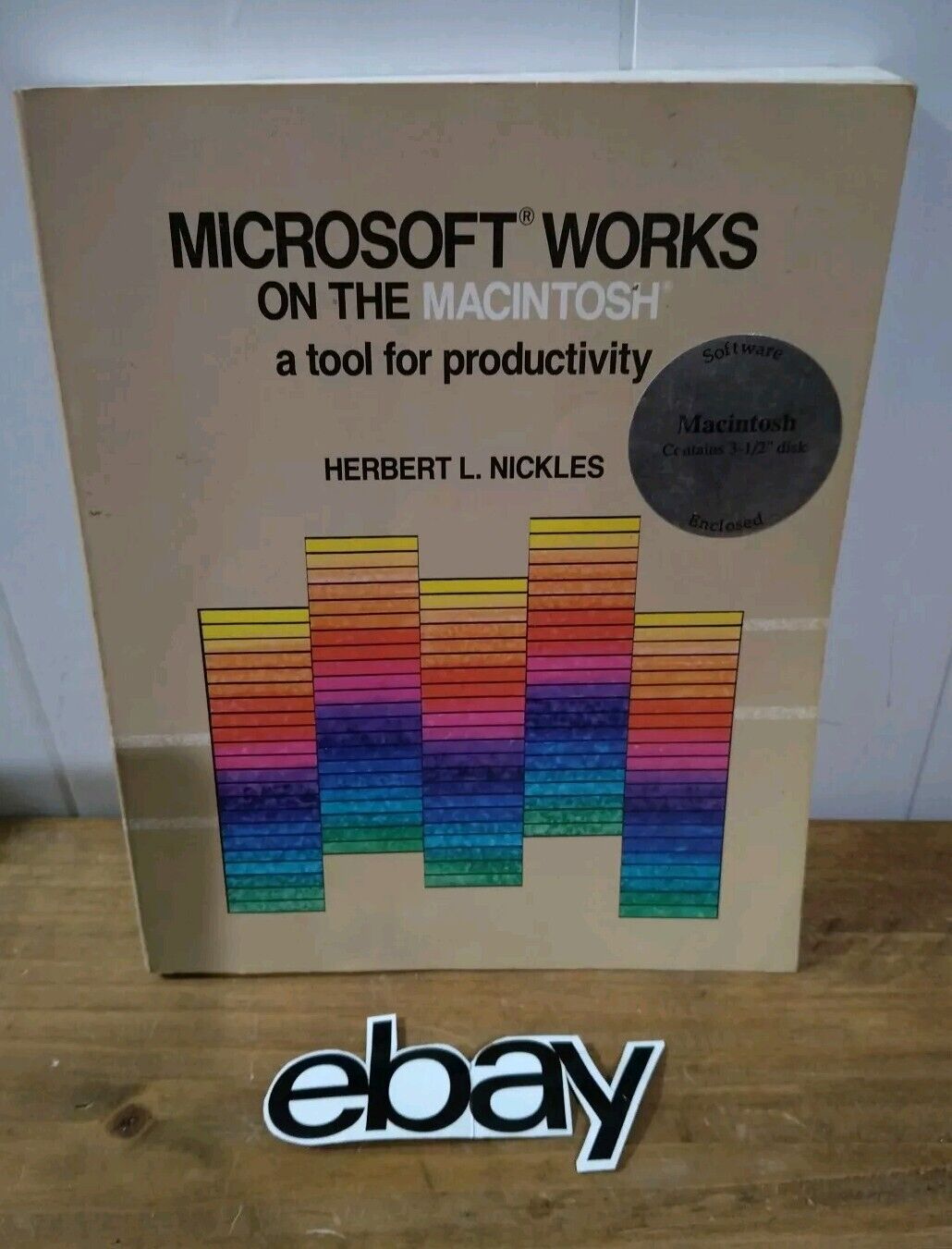 Vintage Retro Microsoft Works on the Macintosh book Only  1991 Apple Rare Great