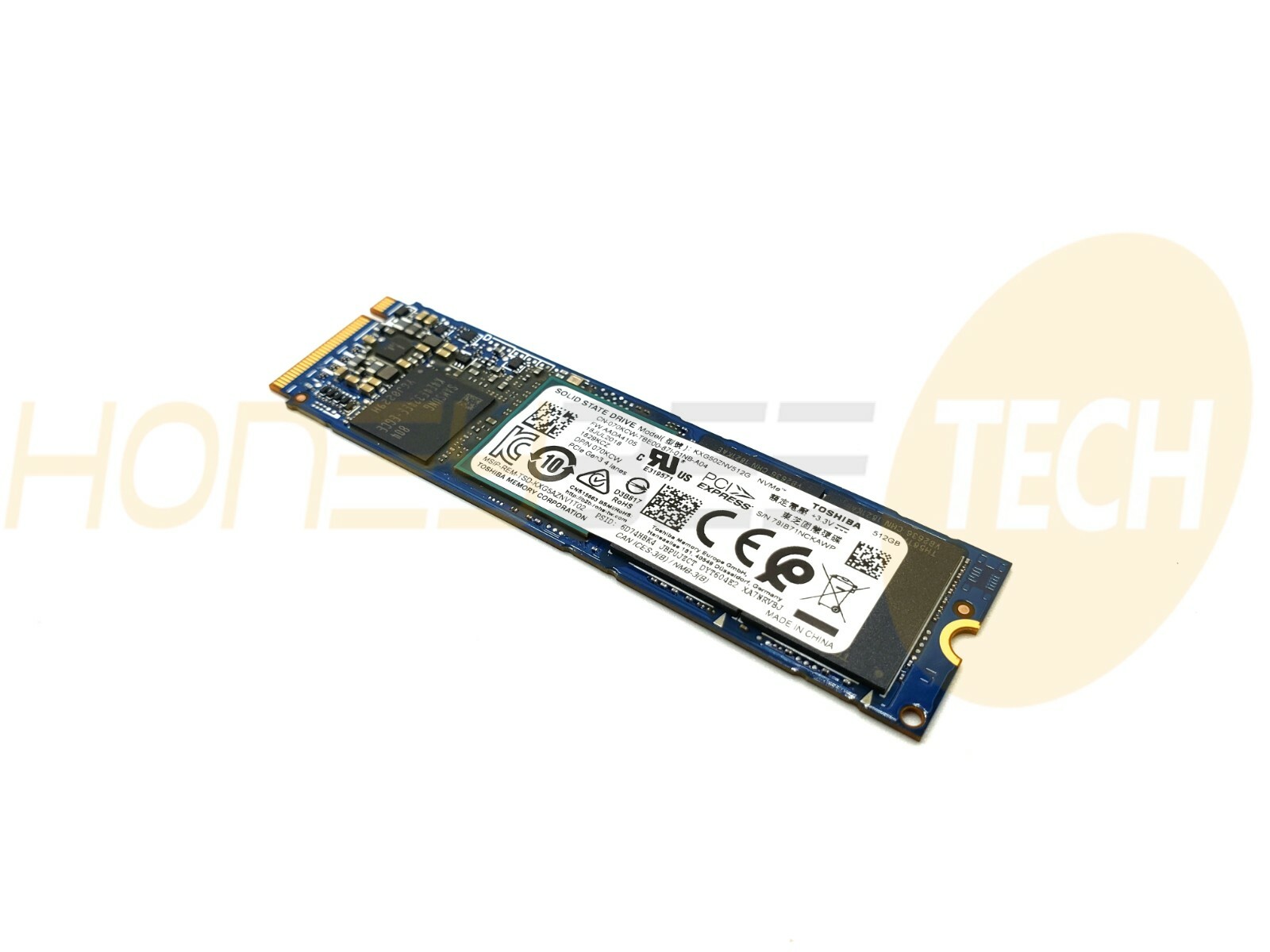 GENUINE DELL 512GB M.2 SSD SOLID STATE DRIVE NVMe 80MM KXG50ZNV512G 70KCW TESTED