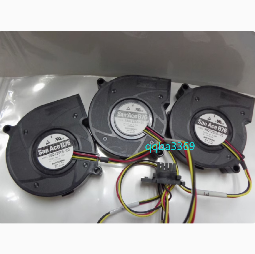 for 3PCS SANYO Turbo Blower 9BD12SC6-20 12V 0.28A Cooling Fan 7CM 7520 qqa