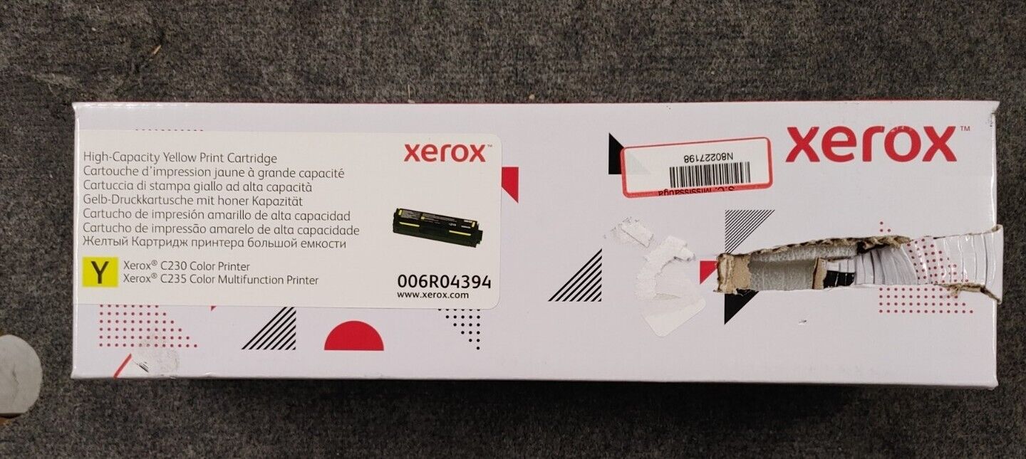 *Xerox 006R04394. Yellow High Capacity Toner. Rough Box
