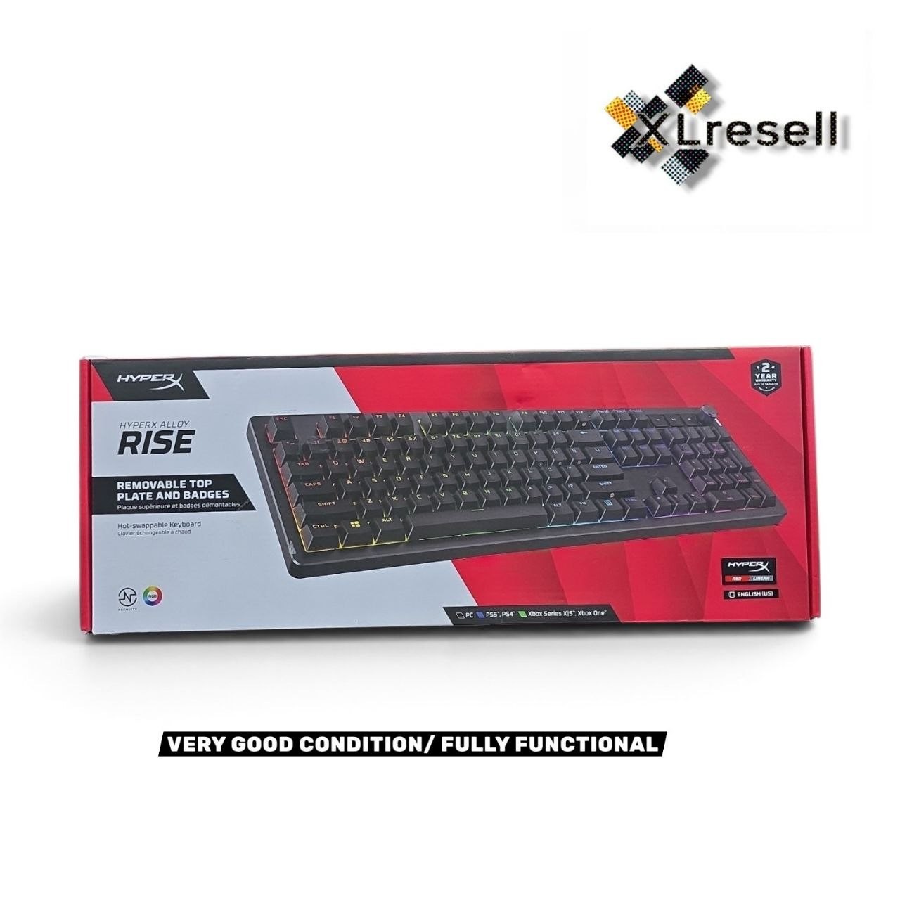 HyperX Alloy Rise Full-Size Wired Mechanical Gaming Keyboard RGB Linear Switch