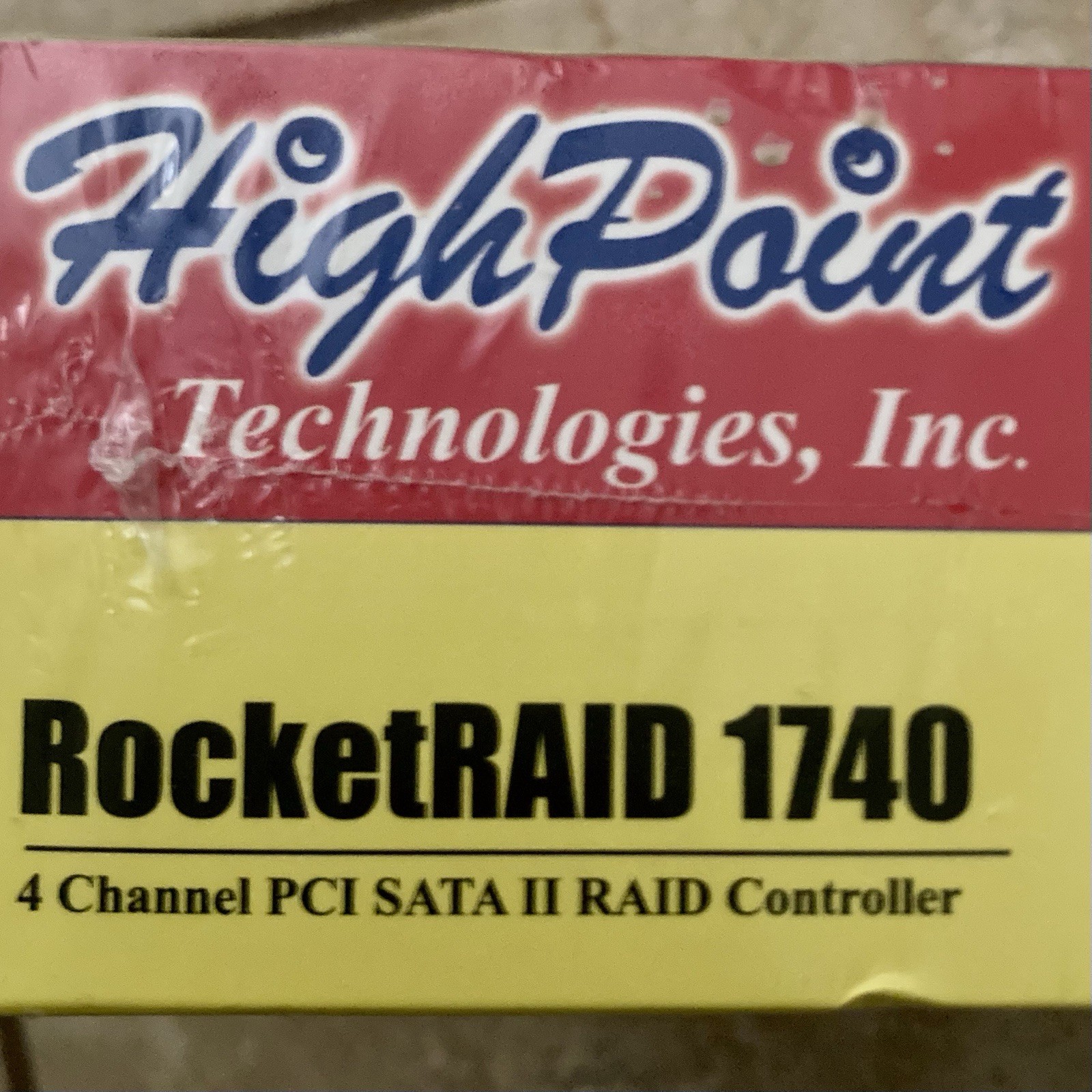 5cc HIGHPOINT RocketRAID 1740 4-Channel PCI SATA II RAID Controller  - Brand NEW