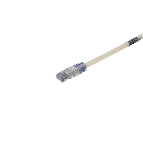 8 ft Panduit UTP28X8 28 AWG Copper Cat 6A UTP Patch Cord Off White
