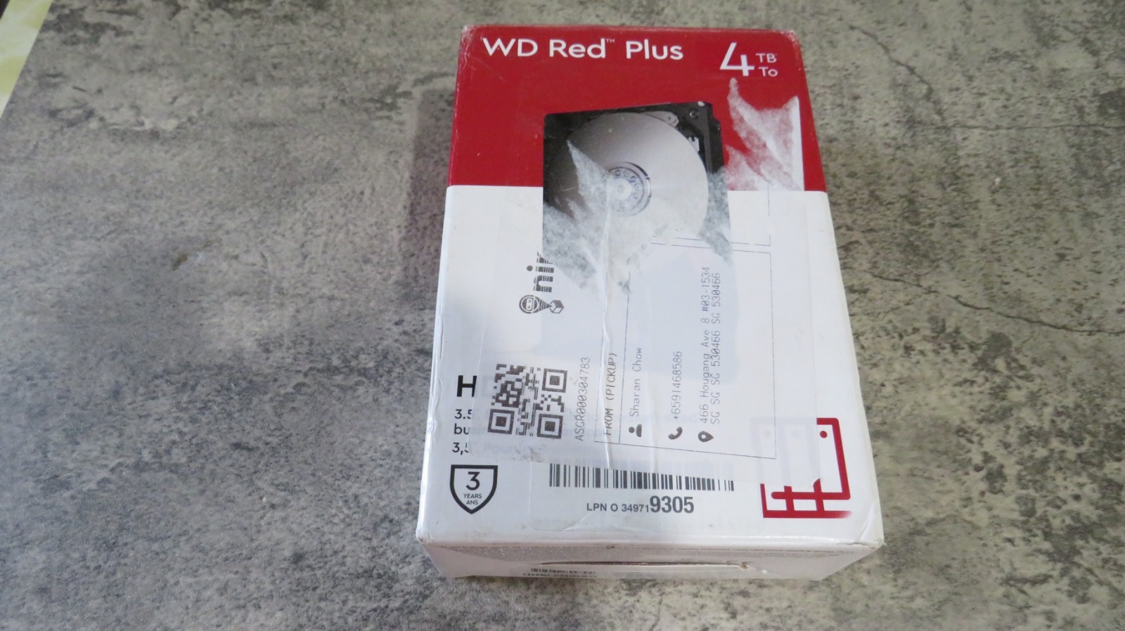 Western Digital Red Plus 4TB 3.5" NAS SATA Internal HDD (WD40EZRX-00SPEBO)