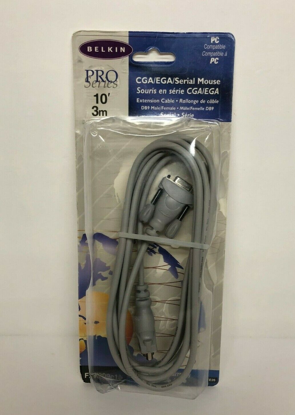 Serial Mouse Extension Cable Pro Belkin Series CGA / EGA 10 FT (3m) New Open Box