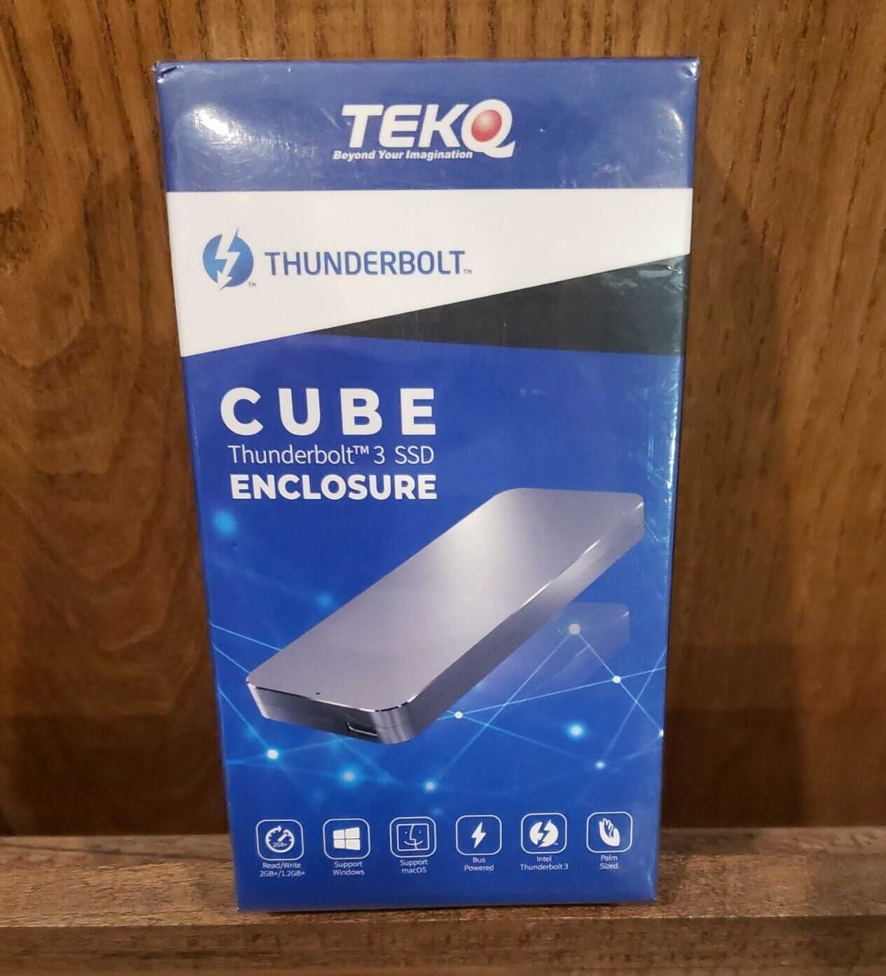 TEKQ Cube Thunderbolt​™ 3 SSD Enclosure Thunderbolt 4 Compatible Sealed NEW