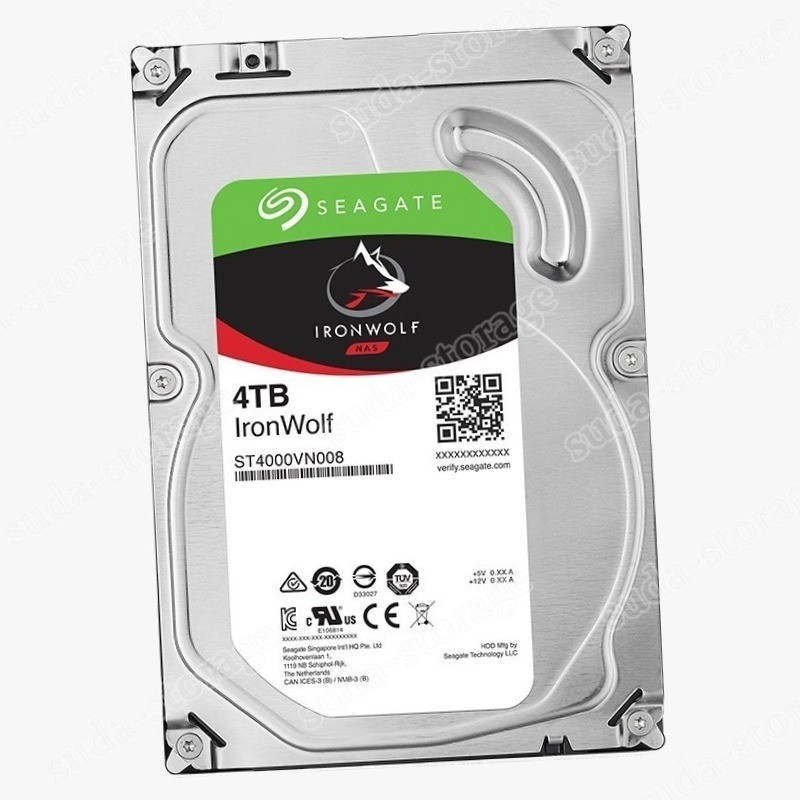 1PCS Seagate IronWolf 4TB ST4000VN008 64MB 6Gb/s SATA 3.5" NAS HDD Hard Disk Dr