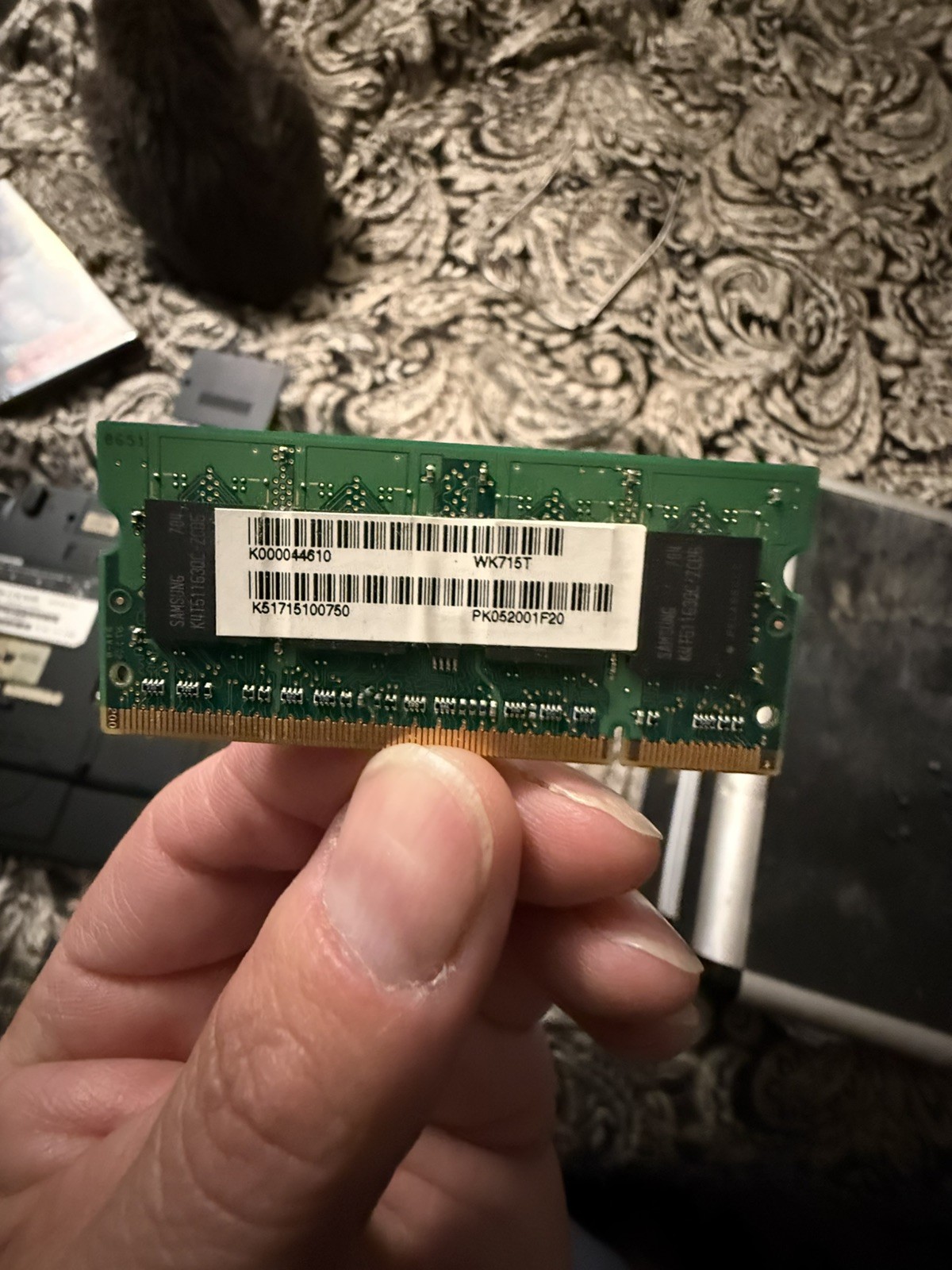 Samsung M470T6554EZ3-CE6 512MB DDR2 SDRAM So-Dimm