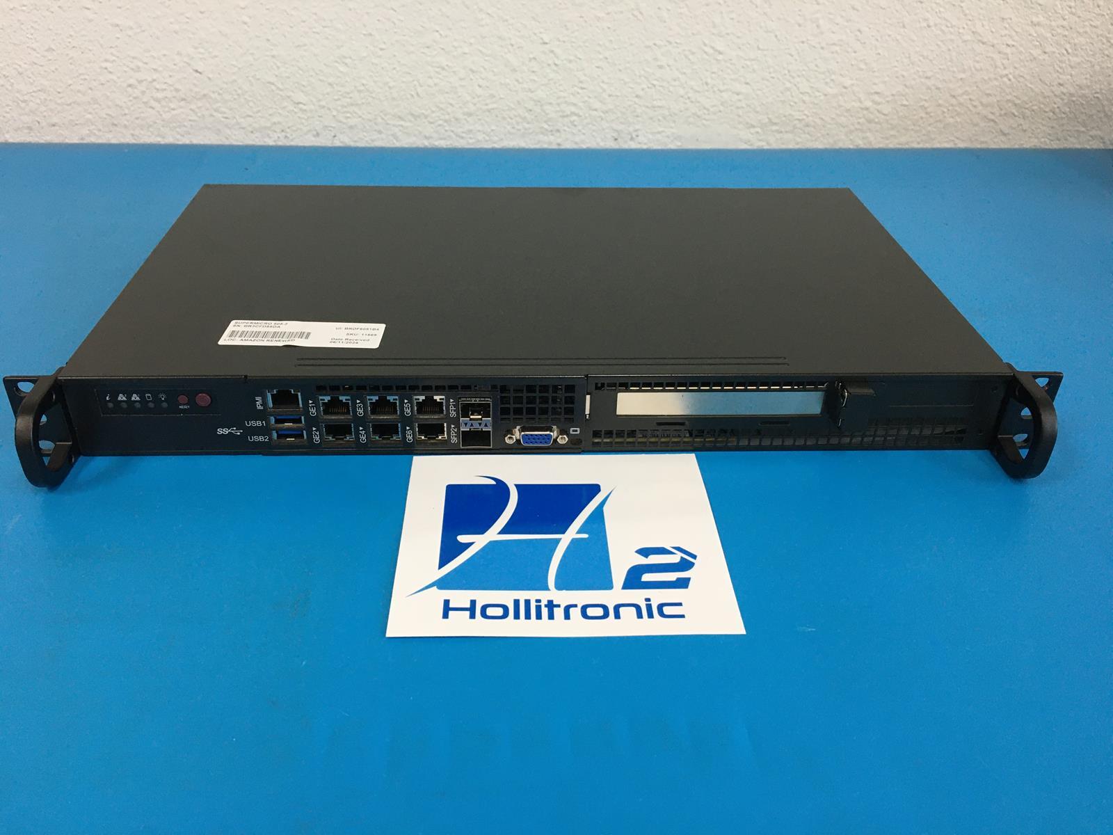 SUPERMICRO Server SYS-5018D-FN8T w/ Intel D-1518 4 Core 256GB SSD 32GB RAM