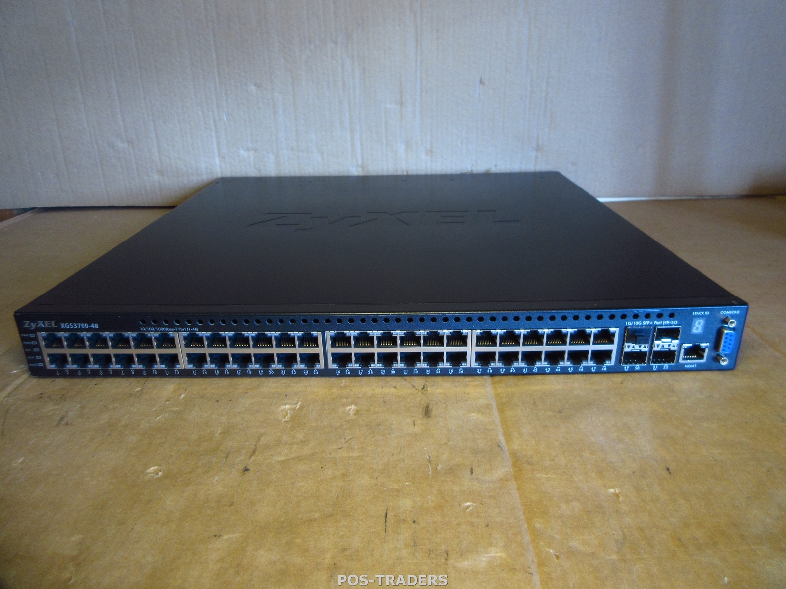Zyxel XGS3700-48 48-Port GbE L2+ Gigabit Switch with 10GbE Uplink + 2x 300W PSU