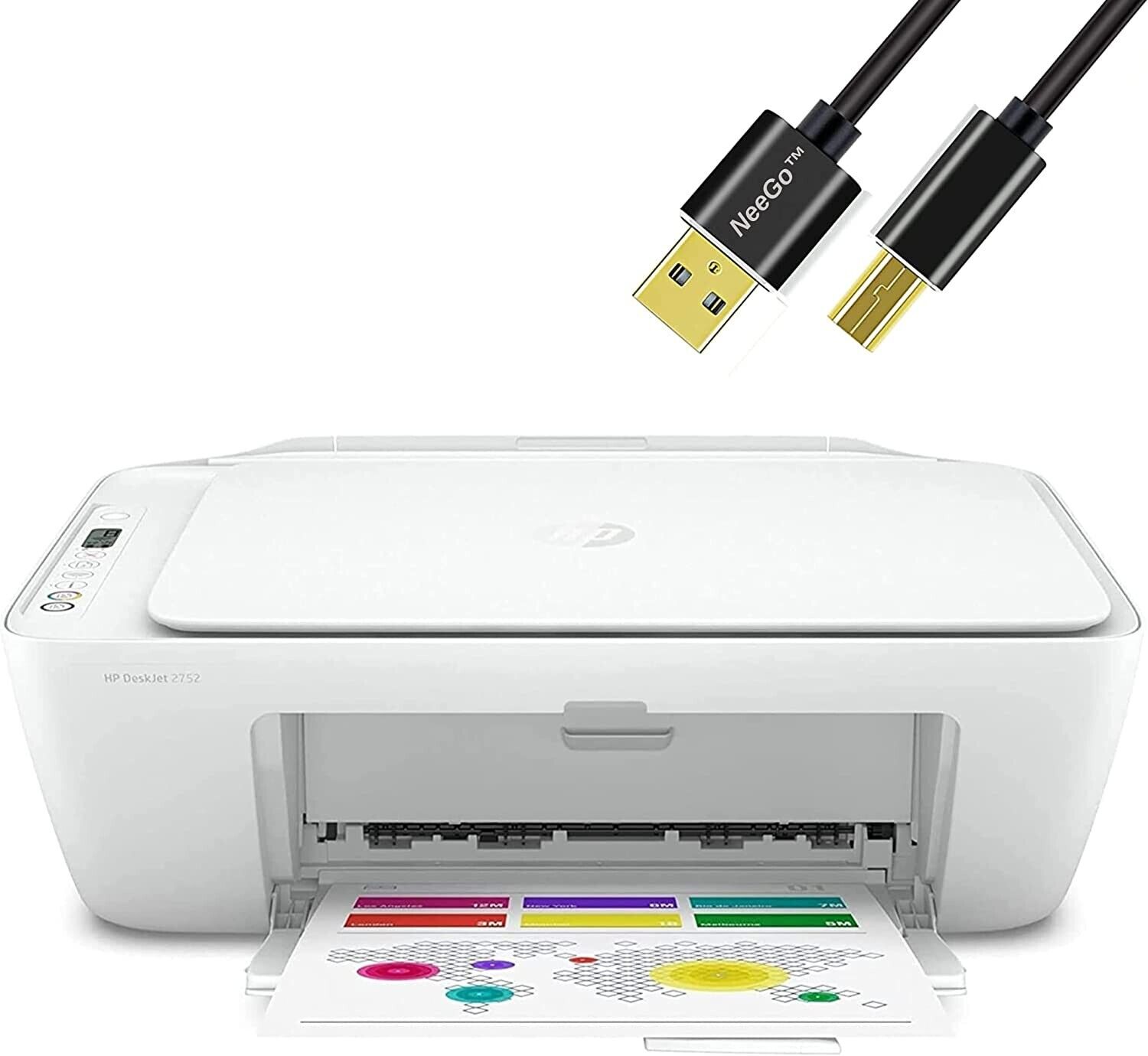 NEEGO HP Wireless Printer. Print. Copy. Scan. USB. Mobile Printing
