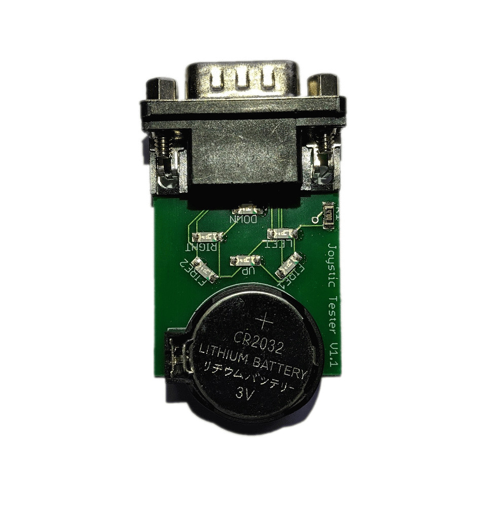 Amiga Joystick Tester 9 Pin Commodore Amstrad LED Joy Battery