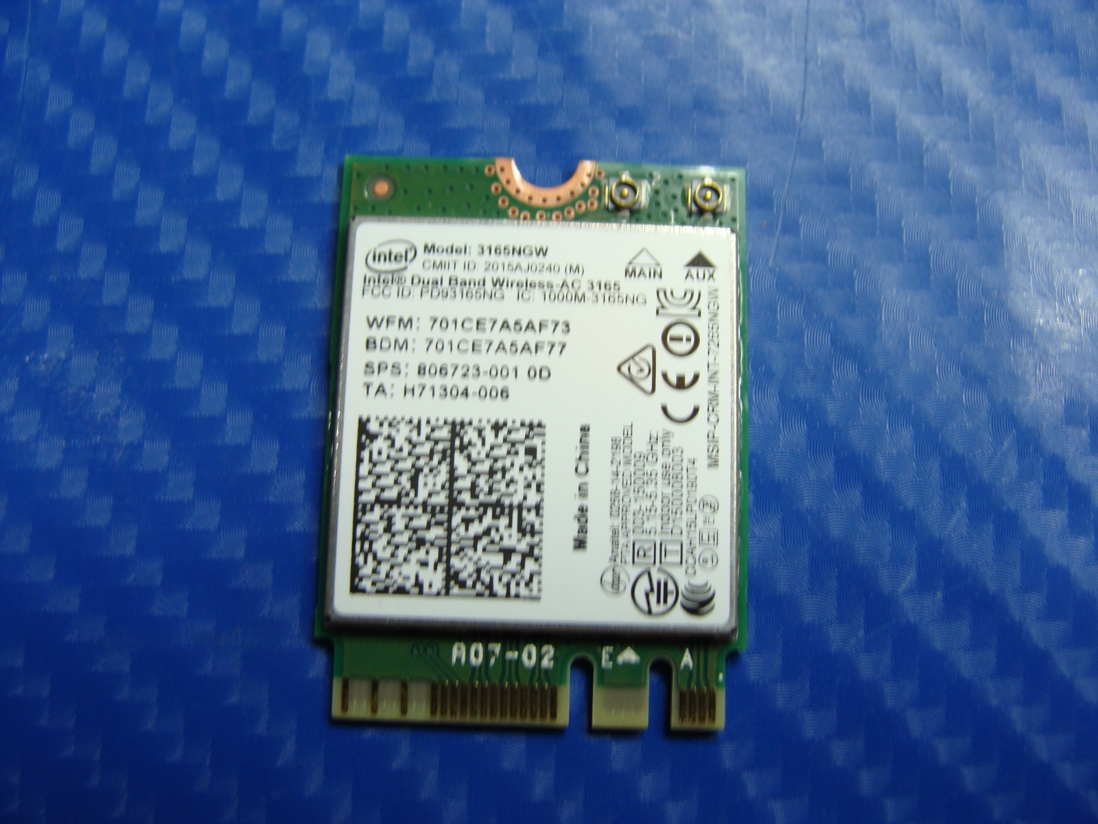 Acer Aspire R3-131T-C1YF 11.6" Genuine Laptop Wireless WiFi Card 3165NGW