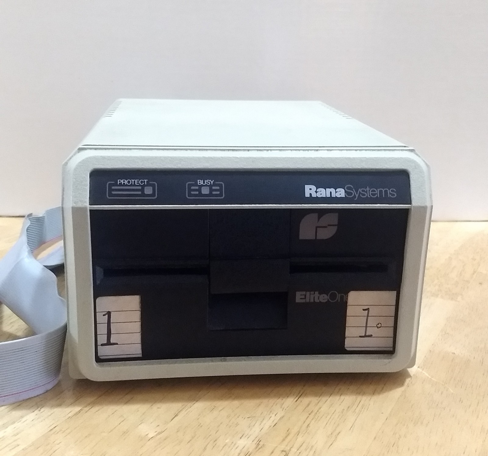 Vtg Rana Systems Elite One Plus Minifloppy Disk Drive with Controller - Untested