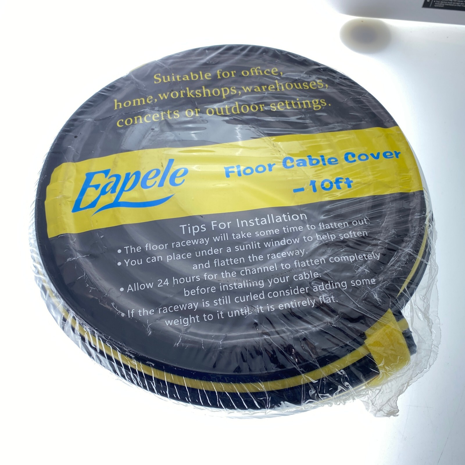 Eapele  10ft Cable Protector Cord Cover for Floor